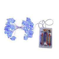 Vickerman 7.5' 20 Light Copper Wire Blue Ice Cube Battery Operated LED String with Timer