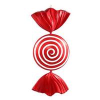 Vickerman 37" Red / White Peppermint Spiral Candy Ornament