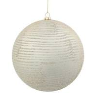 Vickerman 3" Champagne Matte-Glitter Ball Ornament (6 pack)