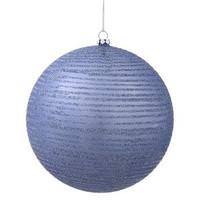 Vickerman 4" Periwinkle Matte-Glitter Ball Ornament (4 pack)