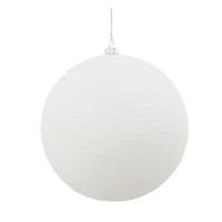 Vickerman 5.5" White Matte Glitter Ball Ornament (2 pack)
