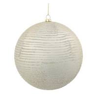 Vickerman 5.5" Champagne Matte Glitter Ball Ornament (2 pack)