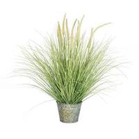 Vickerman 34" Artificial Green Dogtail Grass with Pot