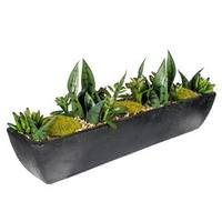 Vickerman 22" Artificial Succulent Tray