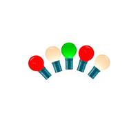 Vickerman 25 Light 16' Green Wire Red / White / Green Ceramic G30 LED String with 8" Spacing