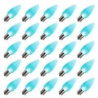 Vickerman 0.96 watt 120 volt C9 Intermediate Screw Teal Faceted LED (25 pack)
