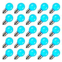 View 0.96 watt 120 volt G30 Candelabra Screw Base Teal LED (25 pack)