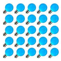 Vickerman .96 watt G50 Teal Ceramic LED Intermediate Screw Base (25 pack)