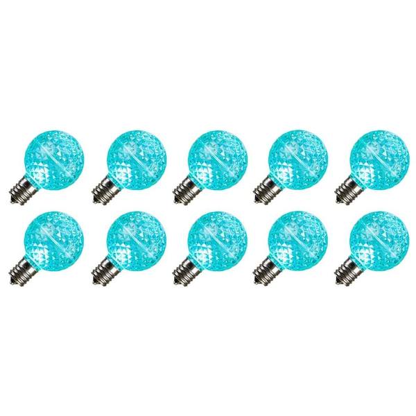 .45 watt G50 Teal Faceted Intermediate Screw Base LED (10 pack)