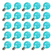 Vickerman .45 watt G50 Teal Faceted LED Intermediate Screw Base (25 pack)