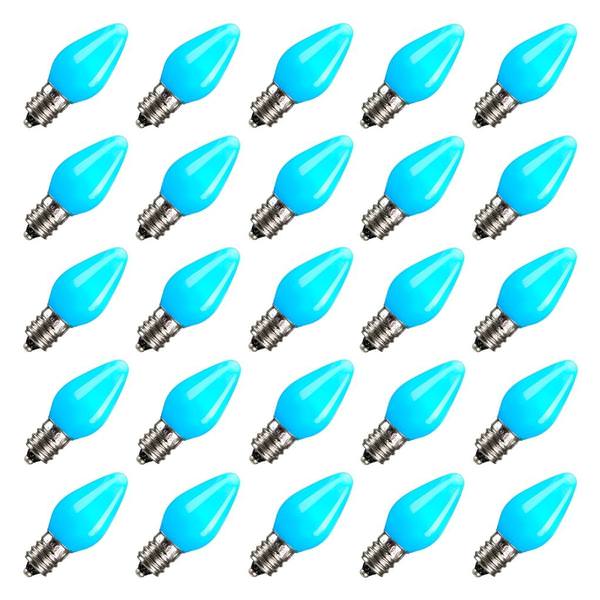 C7 Intermediate Screw Base Teal Ceramic LED (25 pack)