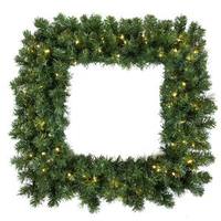 Vickerman 36" Artificial Grand Teton Square Wreath