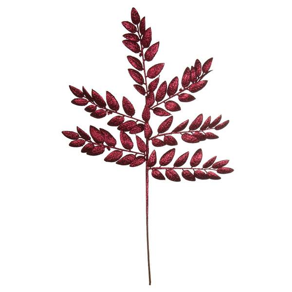 22" Burgundy Glitter Honey Locust Spray (6 pack)