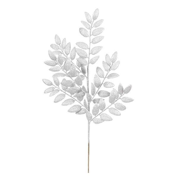 22" Silver Glitter Honey Locust Spray (6 pack)