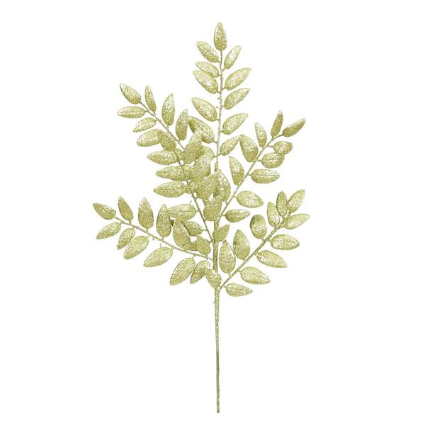22" Lime Glitter Honey Locust Spray (6 pack)