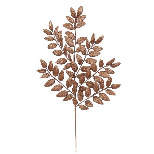 22" Chocolate Glitter Honey Locust Spray (6 pack)