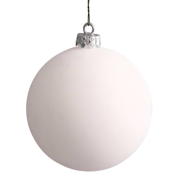 15.75" White Matte Ball Ornament