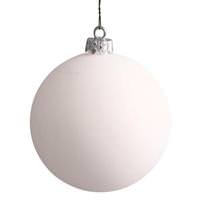 Vickerman 15.75" White Matte Ball Ornament