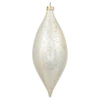 Vickerman 7" Champagne Shiny Mercury Drop Ornament (4 pack)