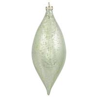 Vickerman 7" Celadon Shiny Mercury Drop Ornament (4 pack)