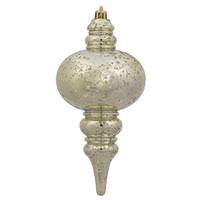 Vickerman 7" Champagne Shiny Mercury Finial Ornament (3 pack)