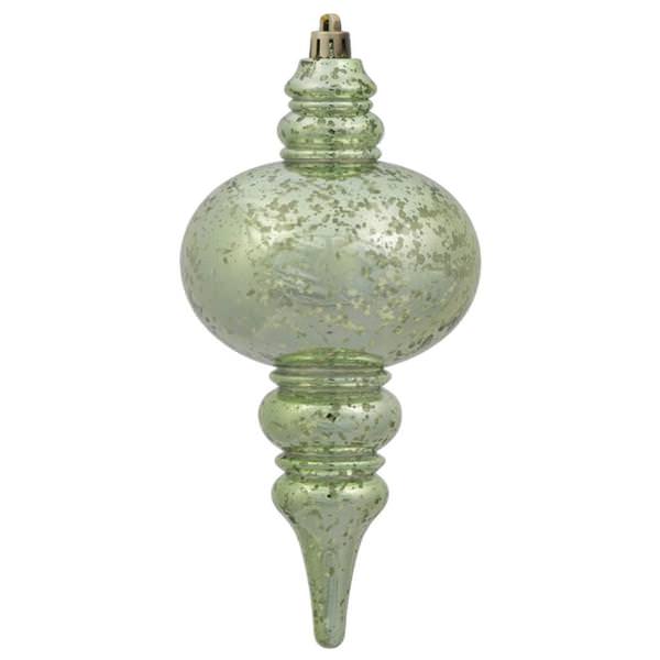 7" Celadon Shiny Mercury Finial Ornament (3 pack)