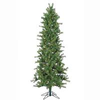 Vickerman 7' x 36" Artificial Slim Spruce 300 Clear Lights