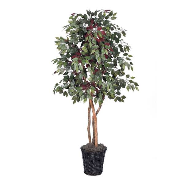 72" Potted Artificial Heartand Capensia Tree