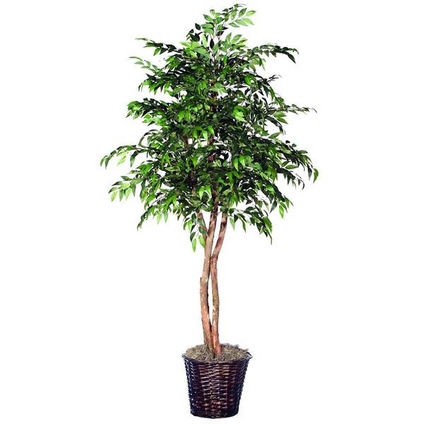 72" Potted Artificial Heartand Green Smilax Tree