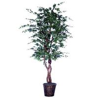 Vickerman 72" Potted Artificial Heartand Silver Maple Tree