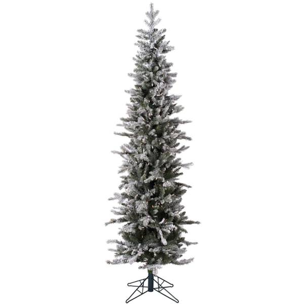 5' x 23" Artificial Frosted Glitter Tannenbaum Pine 150 Clear Lights with On / Off Switch