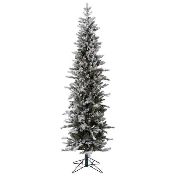 6' x 24" Artificial Frosted Glitter Tannenbaum Pine