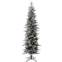 Vickerman 8' x 28" Artificial Frosted Glitter Tannenbaum Pine Tree