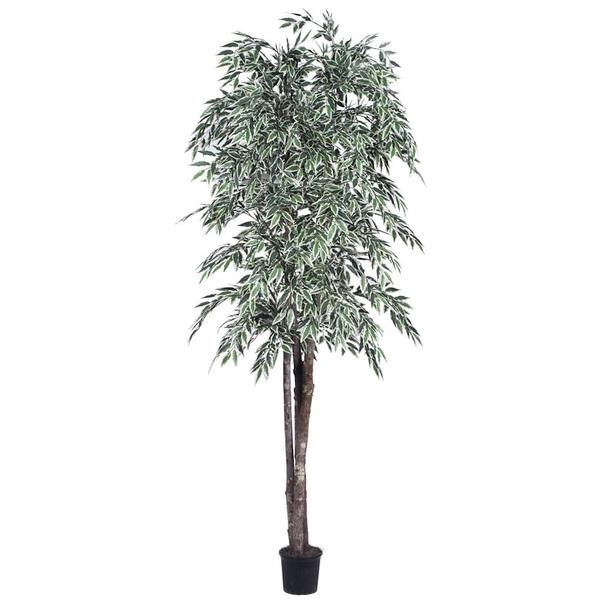 84" Potted Artificial Deluxe Varigated Smilax Tree