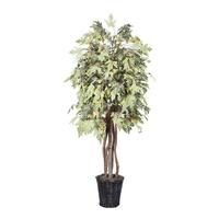 View 72" Potted Artificial Frosted Executive Maple Tree