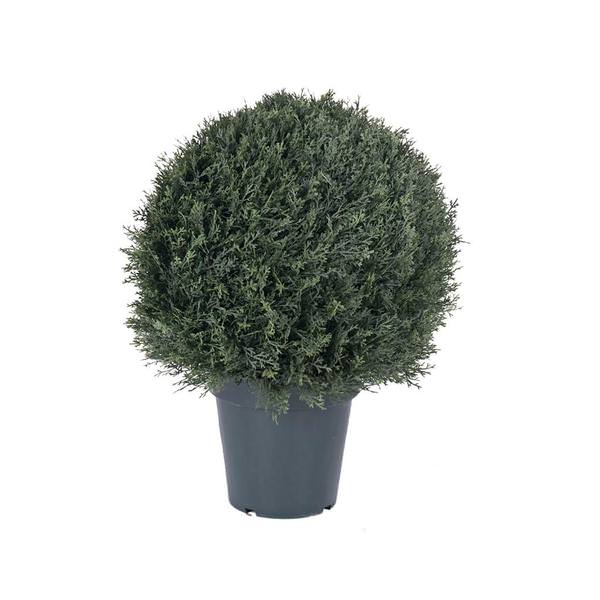 20" Artificial Pond Cypress in Black Pot