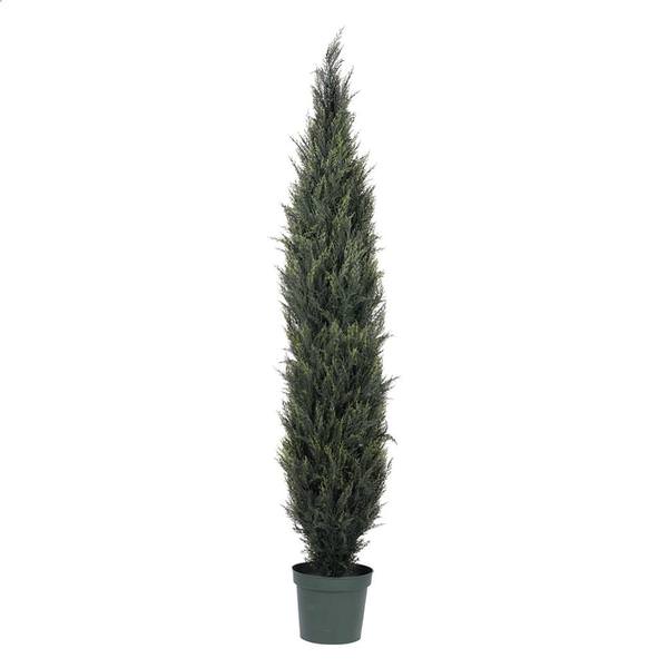 7' Artificial Pond Cypress Tree in Planter Pot