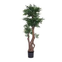 Vickerman 60" Artificial Ruscus Tree in Black Pot