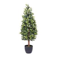 Vickerman 48" Artificial Bay Tree in Black Pot