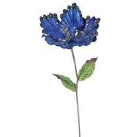 Vickerman 23" Artificial Blue Hibiscus Flower (3 pack)