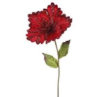 Vickerman 23" Artificial Red Hibiscus Flower (3 pack)