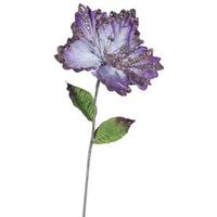 Vickerman 23" Artificial Purple Hibiscus Flower (3 pack)