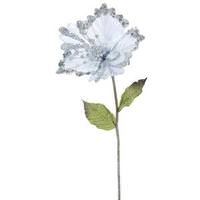 Vickerman 23" Artificial Silver Hibiscus Flower (3 pack)