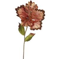 Vickerman 23" Artificial Copper Hibiscus Flower (3 pack)