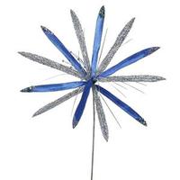 View 24" Artificial Blue Velvet Papyrus Flower (3 pack)