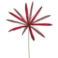 Vickerman 24" Artificial Red Papyrus Flower (3 pack)