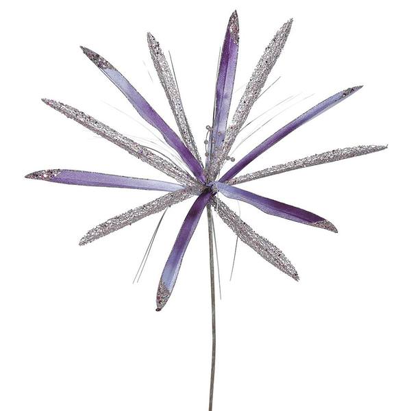 24" Artificial Purple Velvet Papyrus Flower (3 pack)