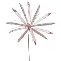 Vickerman 24" Artificial Pink Velvet Papyrus Flower (3 pack)