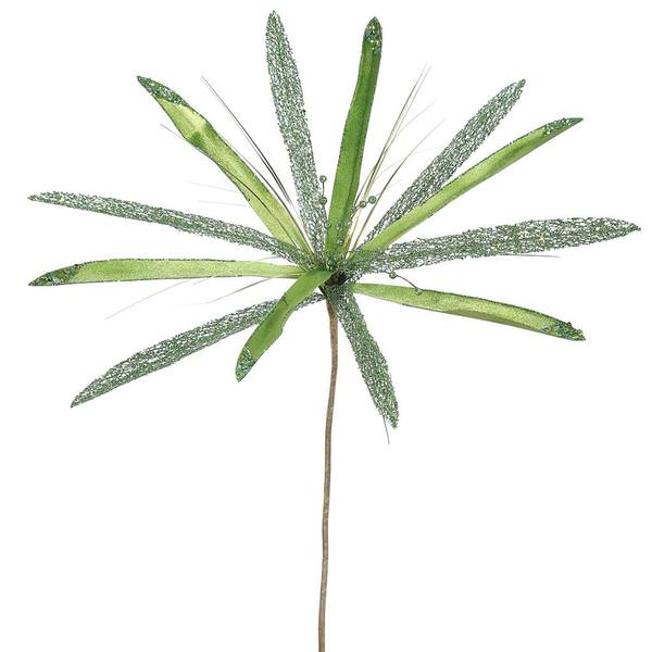 24" Artificial Lime Velvet Papyrus Flower (3 pack)