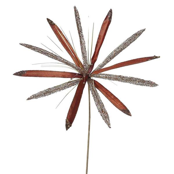 24" Artificial Chocolate Velvet Papyrus Flower (3 pack)